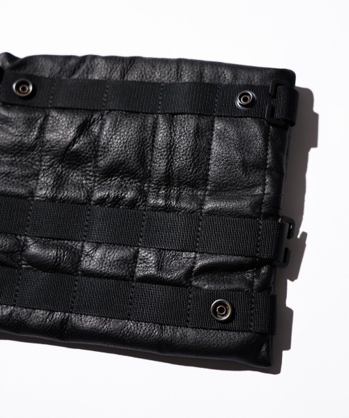 ポーチ BAGJACK / バッグジャック SQUARE POUCH ELK NAPPA ナッパレザー スクエアポーチ メンズ レディースの画像