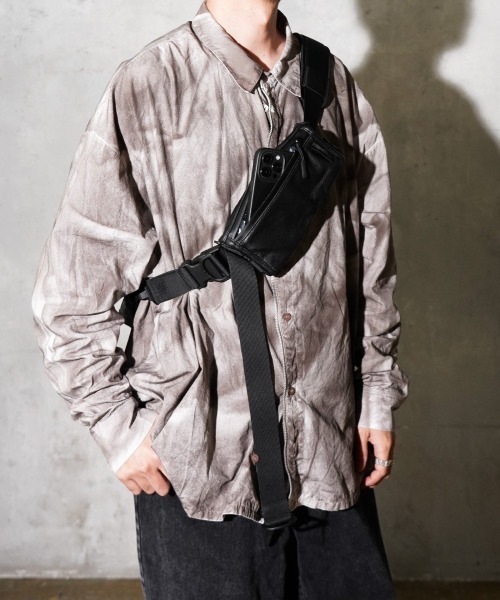 ポーチ BAGJACK / バッグジャック SQUARE POUCH ELK NAPPA ナッパレザー スクエアポーチ メンズ レディースの画像