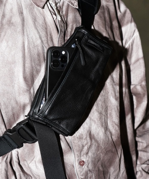 ポーチ BAGJACK / バッグジャック SQUARE POUCH ELK NAPPA ナッパレザー スクエアポーチ メンズ レディースの画像