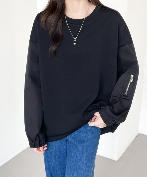 「ABITOKYO」 長袖カットソー M ブラック レディース_画像2