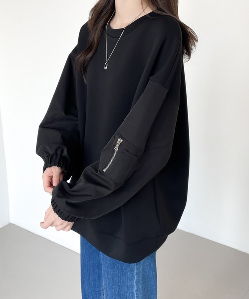 「ABITOKYO」 長袖カットソー M ブラック レディース_画像8
