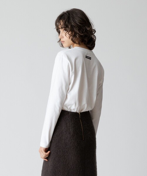 「allureville」 長袖カットソー 2 タン レディース_画像4