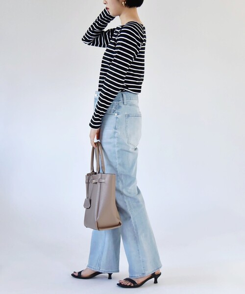 「quaranciel」 長袖カットソー ONE SIZE オフホワイト レディース_画像9
