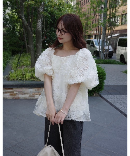 tシャツ 3wayチュールトップ レディースの画像