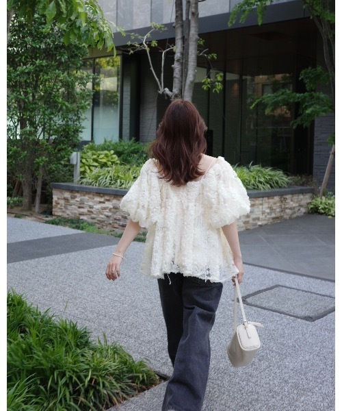tシャツ 3wayチュールトップ レディースの画像