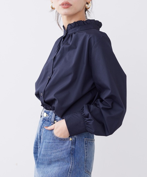 「Chez toi」 長袖シャツ FREE アイボリー レディース_画像4