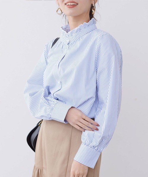 「Chez toi」 長袖シャツ FREE アイボリー レディース_画像8