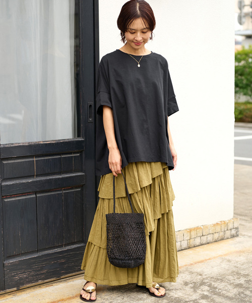 「JOURNAL STANDARD relume」 半袖Tシャツ FREE ブラック レディース_画像9