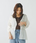 「GLOBAL WORK」 7分袖ブラウス L...の詳細画像3