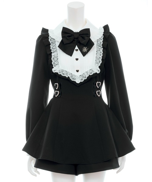 「Secret Honey」 セットアップ MEDIUM ブラックミックス レディース_画像7