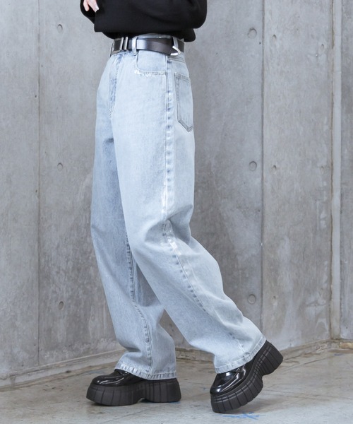 「PAGEBOY」 デニムパンツ 27inch ブルー レディース_画像6