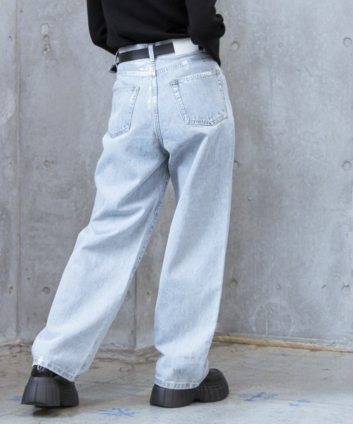 「PAGEBOY」 デニムパンツ 27inch ブルー レディース_画像7