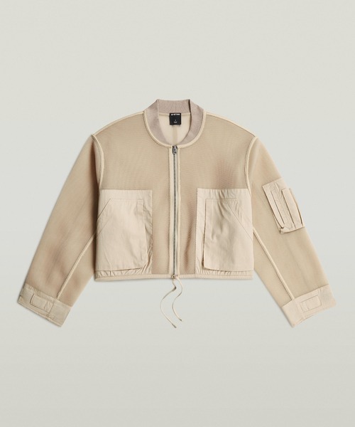 G-STAR RAW トレーナー スウェット Mixed Media Relaxed Zip Thru 