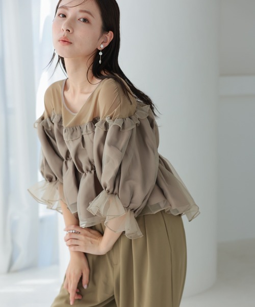 「haremode」 長袖ワンピース S ネイビー レディース_画像9