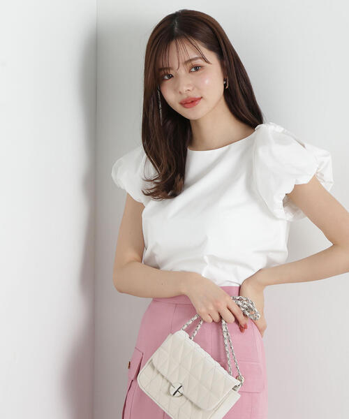 「PROPORTION BODY DRESSING」 半袖ブラウス MEDIUM ホワイト系その他 レディース_画像3