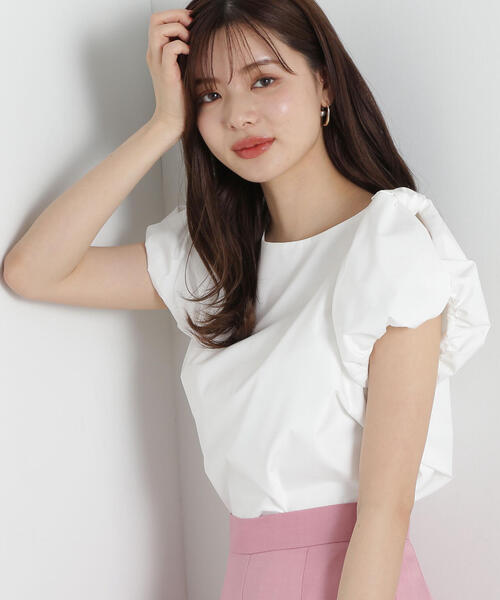 「PROPORTION BODY DRESSING」 半袖ブラウス MEDIUM ホワイト系その他 レディース_画像4