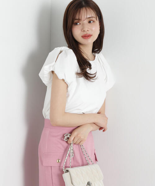 「PROPORTION BODY DRESSING」 半袖ブラウス MEDIUM ホワイト系その他 レディース_画像5