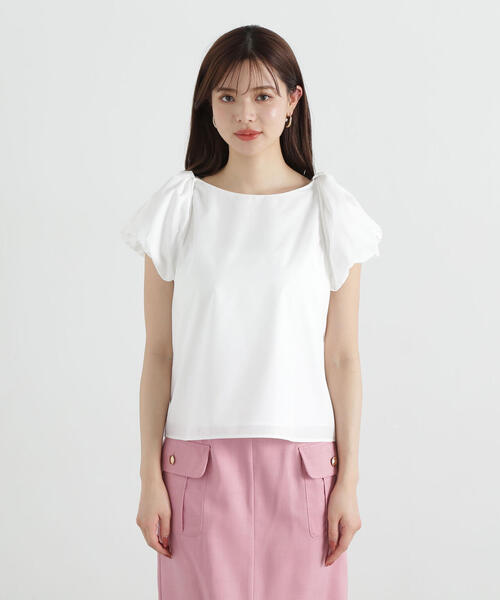 「PROPORTION BODY DRESSING」 半袖ブラウス MEDIUM ホワイト系その他 レディース_画像9