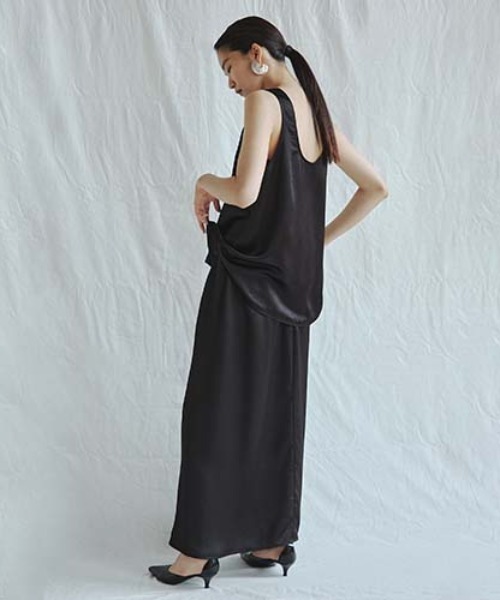 「styling/」 フレアスカート 1 ブラック レディース_画像3