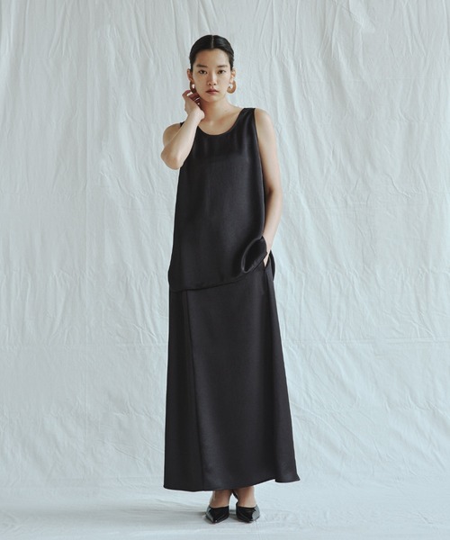 「styling/」 フレアスカート 1 ブラック レディース_画像4