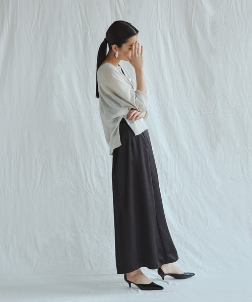 「styling/」 フレアスカート 1 ブラック レディース_画像5