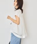 tシャツ 「接触冷感」バックチュールドッキング...の詳細画像2