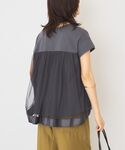 tシャツ 「接触冷感」バックチュールドッキング...の詳細画像1