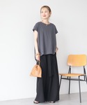 tシャツ 「接触冷感」バックチュールドッキング...の詳細画像3