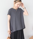 tシャツ 「接触冷感」バックチュールドッキング...の詳細画像5