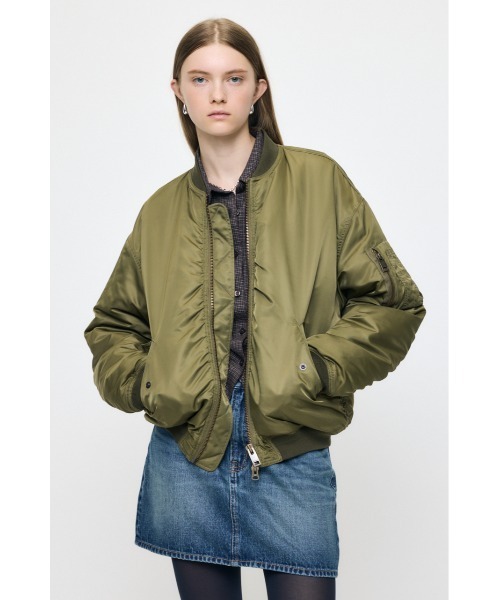 MOUSSY（マウジー） ブルゾン アウター 「26年AW新作」GATHER NYLON MA