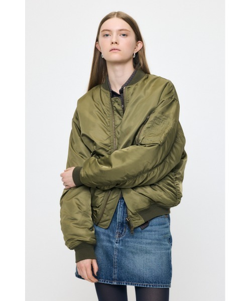 MOUSSY（マウジー） ブルゾン アウター 「26年AW新作」GATHER NYLON MA