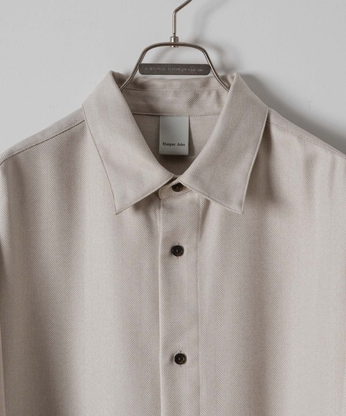 「Casper John」 長袖シャツ LARGE アイボリー メンズ_画像5