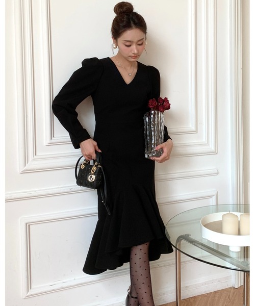 ワンピース BIRTHDAY BASH FLOCKY PEPLUM DSESS BIRTHDAY BASH（バースデーバッシュ） ワンピース PEPLUM FISHTAIL