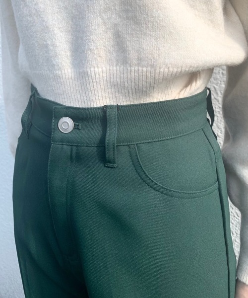 パンツ スラックス 【WEB限定サイズ0あり】ハイウエストカラーバリエスラックスパンツ|ZOZOTOWN |13