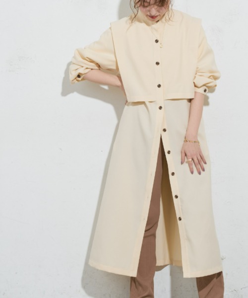 ワンピース Zozo限定 スタンドレイヤード風コートワンピ Zozotown Paypayモール店 通販 Paypayモール