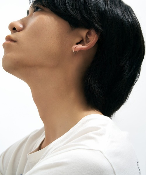 Jewel closet by L&Co. ピアス K18 フープ ピアス 1mm幅×13mm
