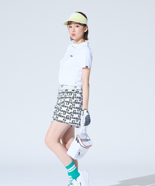フィラゴルフ　セットアップ　モックネックシャツ　スカート　サンバイザー FILA GOLF サンバイザー 「FILA GOLF:フィラゴルフ」レディース