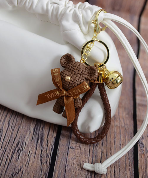 チャーム、キーホルダー TONE SELECT GOODS キーホルダー 「urge select」テディベア ワッフル