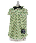犬 服 ANNA SUI/ケープ風ベロアワンピースの詳細画像4