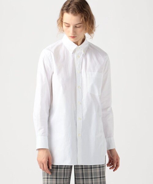 ブラウス シャツ UNION LAUNCH コットン ボタンダウンシャツ レディース UNION LAUNCH ブラウス シャツ コットン ボタンダウンシャツ
