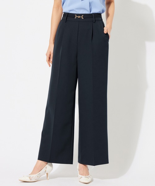 alotta（アロッタ） パンツ ビット付ワイドパンツ レディース