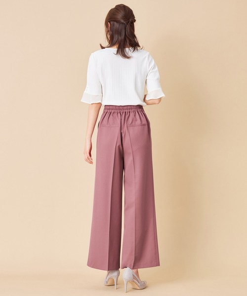 alotta パンツ ビット付ワイドパンツ レディース : ZOZOTOWN