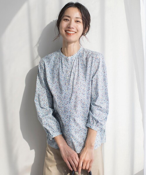 J.PRESS ブラウス シャツ 「洗える」Liberty Lilibet＆Hannah