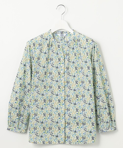 ジェイプレス　新品未使用リバティ花柄ブラウスT13サイズ J.PRESS ブラウス シャツ 「洗える」Liberty Lilibet＆Hannah