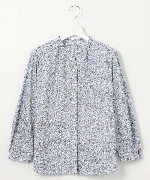 ジェイプレス　新品未使用リバティ花柄ブラウスT13サイズ J.PRESS ブラウス シャツ 「洗える」Liberty Lilibet＆Hannah