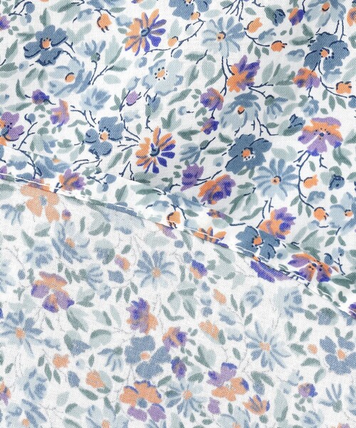 ジェイプレス　新品未使用リバティ花柄ブラウスT13サイズ J.PRESS ブラウス シャツ 「洗える」Liberty Lilibet＆Hannah