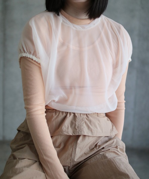 tシャツ SHEER H/S TOP レディース