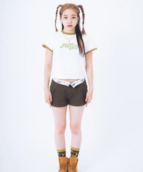 tシャツ Nope girl Sporty ringer t-shirt レディース Nope Girl tシャツ girl Sporty ringer t-shirt レディース