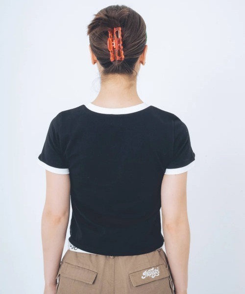 tシャツ Nope girl Sporty ringer t-shirt レディース Nope Girl tシャツ girl Sporty ringer t-shirt レディース