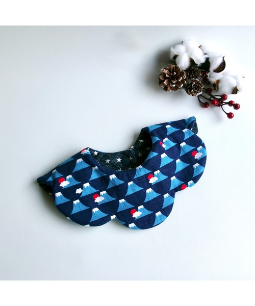 TONE（トネ） スタイ よだれかけ 「hanakago」和柄スタイ 富士山